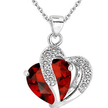 Load image into Gallery viewer, FAMSHIN 2018 Sell like Hot Cakes 6 colors Top Class lady Fashion Heart Pendant Necklace Crystal jewelry New Girls Women Jewelry