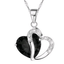 Load image into Gallery viewer, FAMSHIN 2018 Sell like Hot Cakes 6 colors Top Class lady Fashion Heart Pendant Necklace Crystal jewelry New Girls Women Jewelry