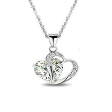 Load image into Gallery viewer, FAMSHIN 2018 Sell like Hot Cakes 6 colors Top Class lady Fashion Heart Pendant Necklace Crystal jewelry New Girls Women Jewelry