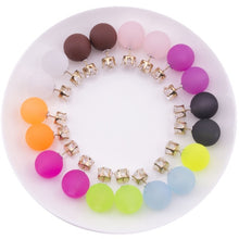 Load image into Gallery viewer, Wholesale 10 Pairs/lot Double Side Earrings Matt Pearl Double Faced Stud Earrings Lots 2017 Fashion Jewelry