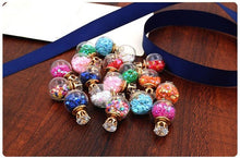 Load image into Gallery viewer, 10pairs/lot Dried explosion models glass ball pieces earrings  supply-sided spherical earrings wholesale