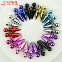 Load image into Gallery viewer, 10 pairs/lot Wholesale Free Shipping Paragraph Hot Selling Earrings 2016 Double Side Shining Pearl Stud Earrings For Women Girls