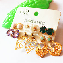 Load image into Gallery viewer, New  hot sale of fashionable women's jewelry wholesale girls birthday party beautiful 6 pair/lot ear nail earring agent freight