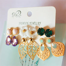 Load image into Gallery viewer, New  hot sale of fashionable women's jewelry wholesale girls birthday party beautiful 6 pair/lot ear nail earring agent freight