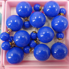 Load image into Gallery viewer, LNRRABC 5 pair/lot Stud Earrings Women Trendy Earrings Set Candy Color Double Sided Piercing Ball Fashion Jewelry Gifts