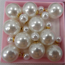 Load image into Gallery viewer, LNRRABC 5 pair/lot Stud Earrings Women Trendy Earrings Set Candy Color Double Sided Piercing Ball Fashion Jewelry Gifts