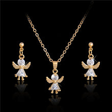 Load image into Gallery viewer, H:HYDE Elegant Luxury Jewelry Set Design Fashion Gold Filled Colorful Austrian Crystal Earrings Necklace Drop Jewelry Sets Women