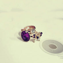 Load image into Gallery viewer, Fashion Creative Women Charm 3 Pcs/Set Purple Butterfly Finger Ring Personality Jewelry For Girl Gift Accessories