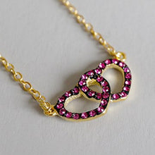 Load image into Gallery viewer, 100% S925 Sterling Silver Elegant Zircon Love Heart Pearl Earrings Ring Clavicle Necklace Set