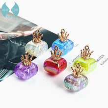 Load image into Gallery viewer, Ritoule Diy handmade jewelry accessories resin temperament crown rectangular earrings pendant jewelry making material