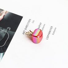 Load image into Gallery viewer, Ritoule Diy handmade jewelry accessories resin temperament crown rectangular earrings pendant jewelry making material